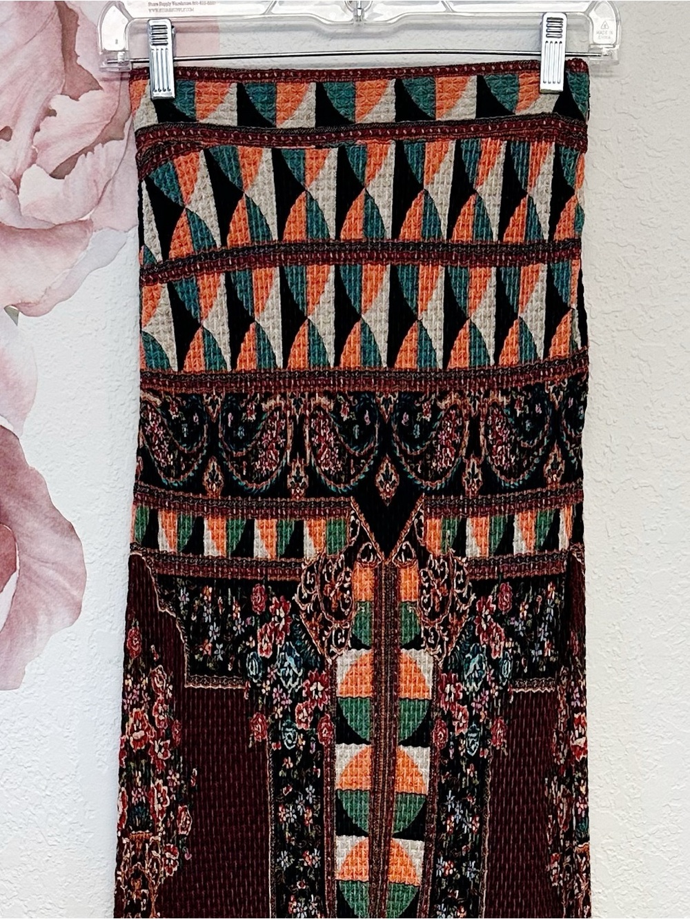 Farm Rio X Anthropologie Mixed Pattern Maxi Skirt or Dress EUC XSmall - Picture 12 of 16